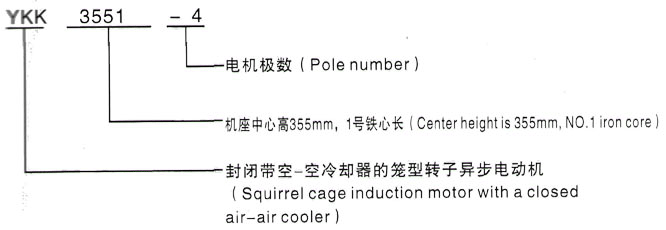 YKK系列(H355-1000)高压YKS5601-8三相异步电机西安泰富西玛电机型号说明